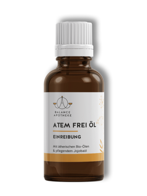 Atem Frei Öl der Balance Apotheke mit ätherischen Bio-Ölen - Einreibung mit pflegendem Jojobaöl