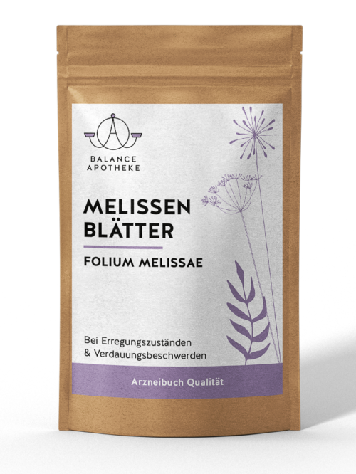 Melissen Tee in Papierbeutel. Melissen Blätter Folium Melissae - Arzneibuch Qualität - Entspannung & Schlaf - Balance Apotheke