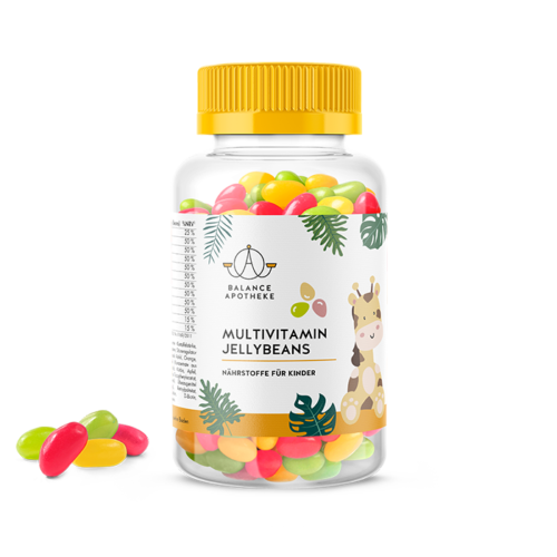 Multivitamin-Jelly-Beans für Kinder - die gesunde und leckere Art, die Nährstoffversorgung Ihres Kindes zu ergänzen. Mit Vitaminen und Mineralstoffen, ohne künstliche Aromen und Farbstoffe.